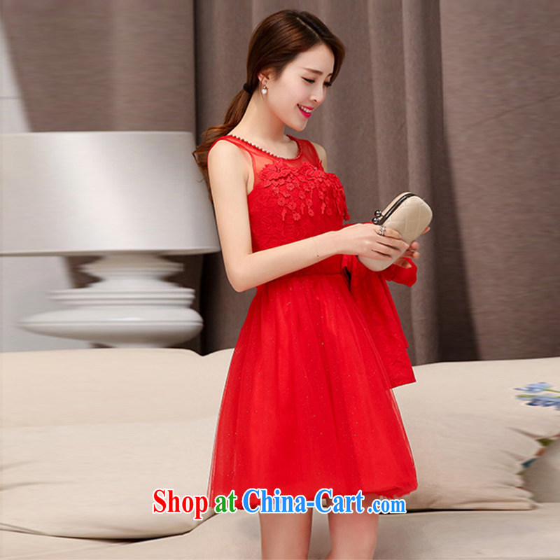 With Ji Ya 2015 new Openwork embroidery dress dress two-piece toast serving the door red bridesmaid clothing red XXL, involving her, Jacob (JIEJIYA), online shopping