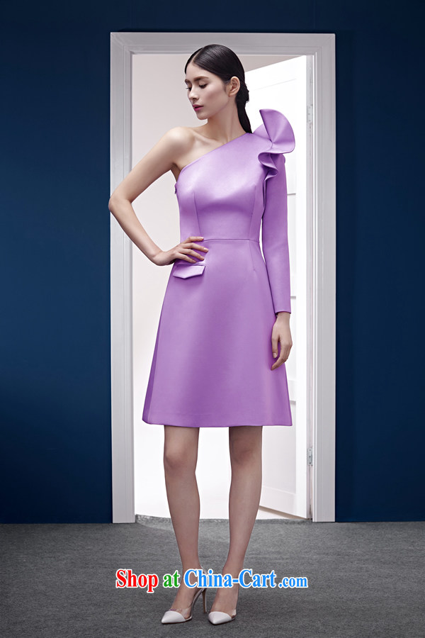 ' YE S IP KWOK-HIM original designer light purple Satin single shoulder flouncing decorated light dress light purple XL pictures, price, brand platters! Elections are good character, the national distribution, so why buy now enjoy more preferential! Health