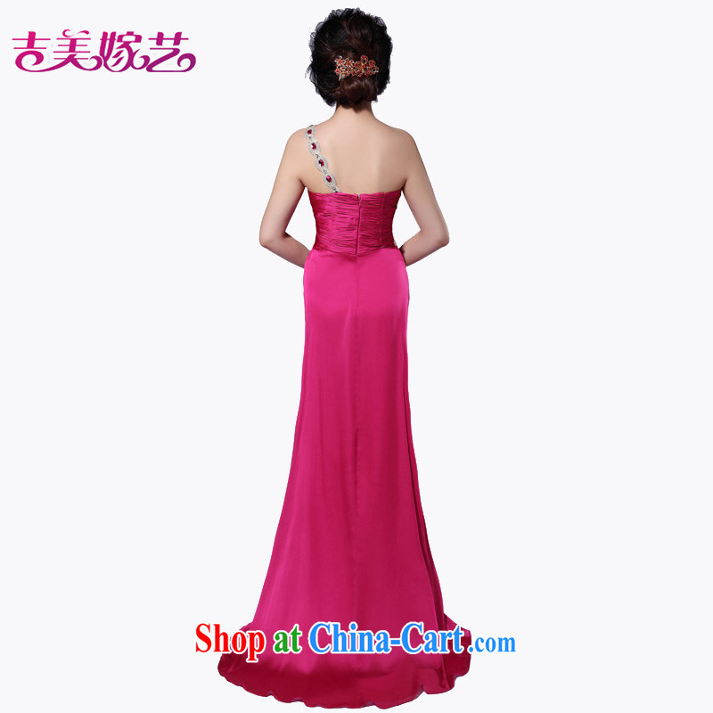 wedding dresses, marry us performing arts 2015 new single shoulder Korean tail dress 692 bridal gown of red 4 #, Jimmy married arts, online shopping