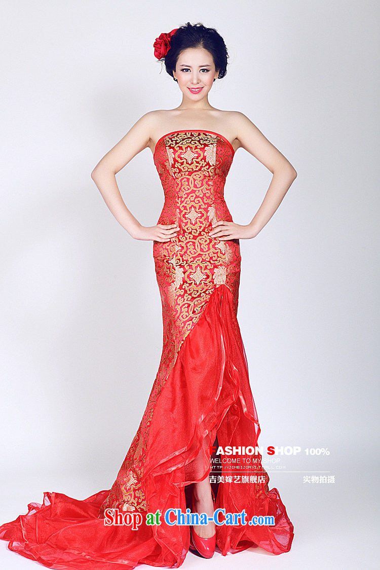 wedding dresses Jimmy married arts 2015 new erase chest Korean Red dress crowsfoot LT 961 bridal gown red L pictures, price, brand platters! Elections are good character, the national distribution, so why buy now enjoy more preferential! Health