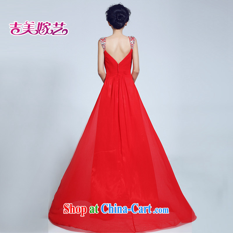 wedding dresses, marry us performing arts 2015 new dual-shoulder Korean bridal gown tail LT 6035 bridal gown red XL, Jimmy married arts, online shopping