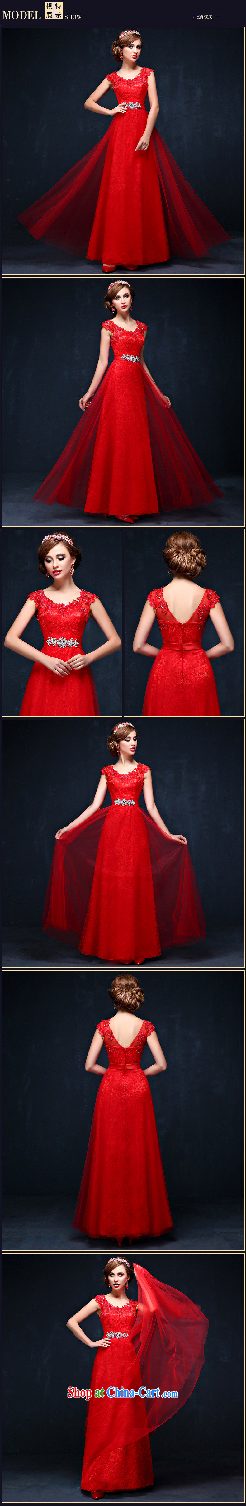 bridal dresses summer 2015 New Red double-shoulder-length marriage, toast the service code beauty banquet dress red XXL (waist 2.4) pictures, price, brand platters! Elections are good character, the national distribution, so why buy now enjoy more preferential! Health
