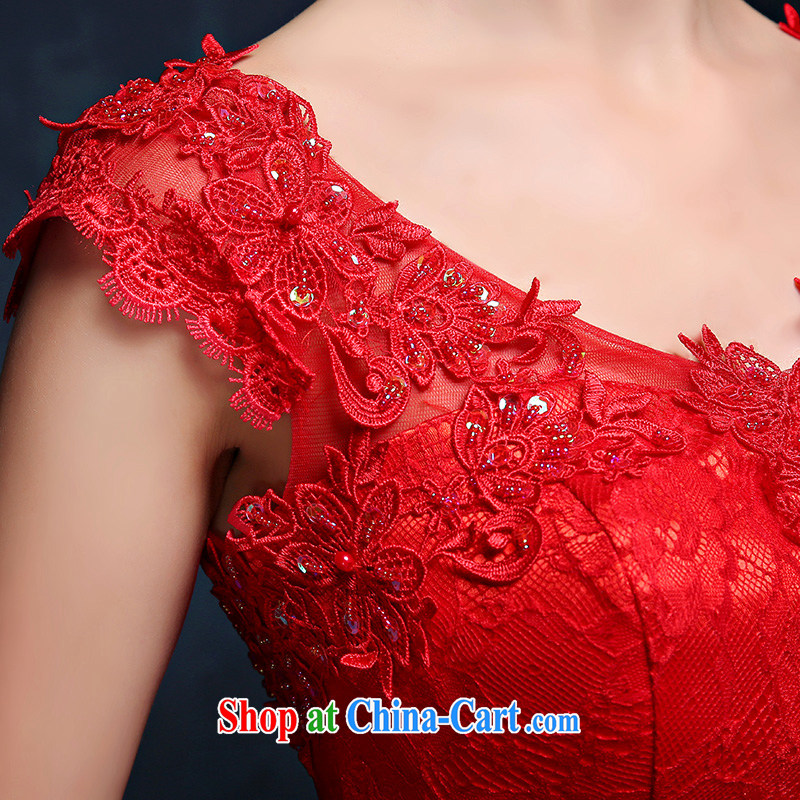 bridal dresses summer 2015 New Red double-shoulder-length marriage, toast the service code beauty banquet dress red XXL (waist 2.4), Mrs Alexa Lam, and, shopping on the Internet