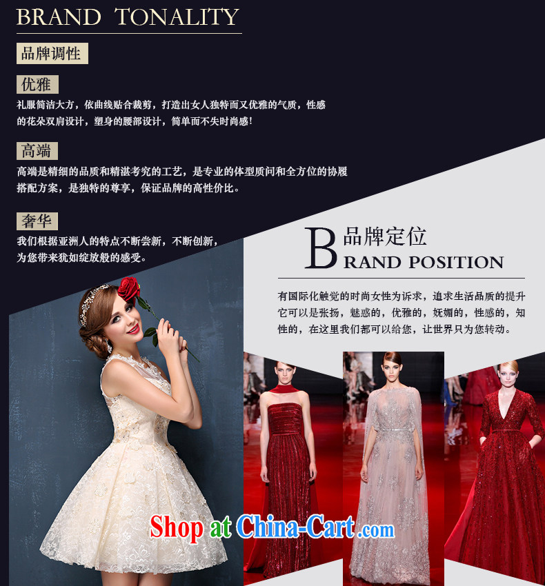 bridesmaid champagne colored dresses summer 2015 new Korean double-shoulder short video thin banquet dress champagne color XL (waist 2.3) pictures, price, brand platters! Elections are good character, the national distribution, so why buy now enjoy more preferential! Health