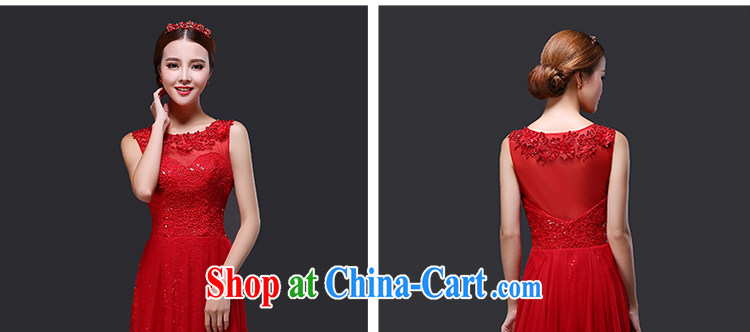 Tslyzm bride toast wedding dresses, long 2015 new toast summer uniform shoulders graphics thin lace Korean-style banquet dress Red Red XXL pictures, price, brand platters! Elections are good character, the national distribution, so why buy now enjoy more preferential! Health