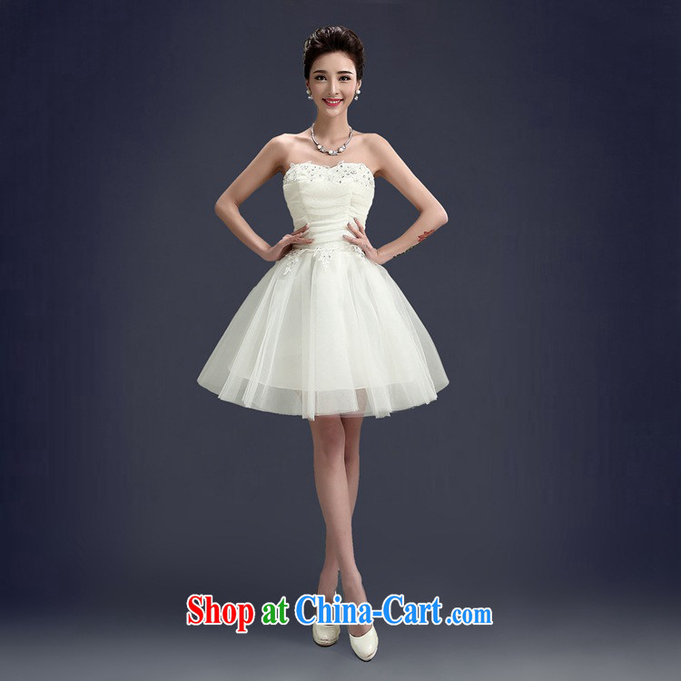 joshon &Joe bridesmaid sister's dress stage debut Service graduated from small dress white short, short skirt with lace yarn Web Picture Color XL pictures, price, brand platters! Elections are good character, the national distribution, so why buy now enjoy more preferential! Health