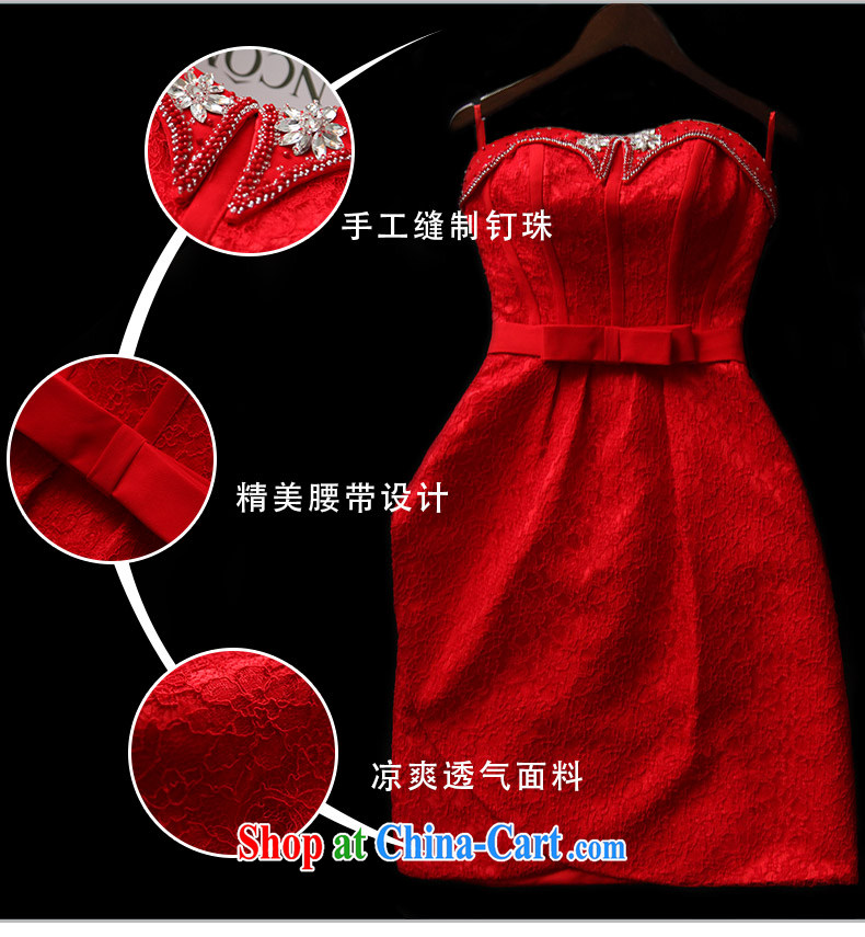 2015 new bride toast wiped his chest wedding dress red stylish wiped his chest, short the code dress summer back-door service throughout the bind lapel package and short, small dress red made 7 Day Shipping does not return not-for-pictures, price, brand platters! Elections are good character, the national distribution, so why buy now enjoy more preferential! Health
