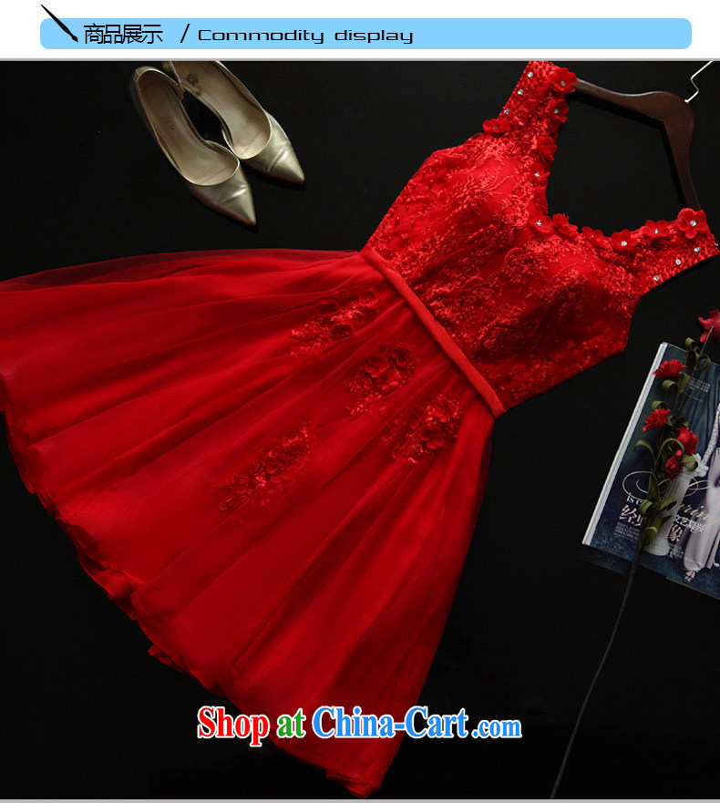 Bride's toast service 2015 summer toast wedding dress short bridesmaid dress red dress dresses shoulders nails Pearl take the short evening dress uniform toast short red, do a 7 Day Shipping do not return not-for-pictures, price, brand platters! Elections are good character, the national distribution, so why buy now enjoy more preferential! Health