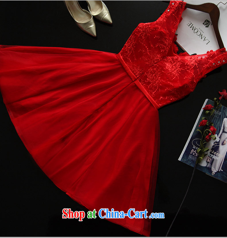 Bride's toast service 2015 summer toast wedding dress short bridesmaid dress red dress dresses shoulders nails Pearl take the short evening dress uniform toast short red, do a 7 Day Shipping do not return not-for-pictures, price, brand platters! Elections are good character, the national distribution, so why buy now enjoy more preferential! Health