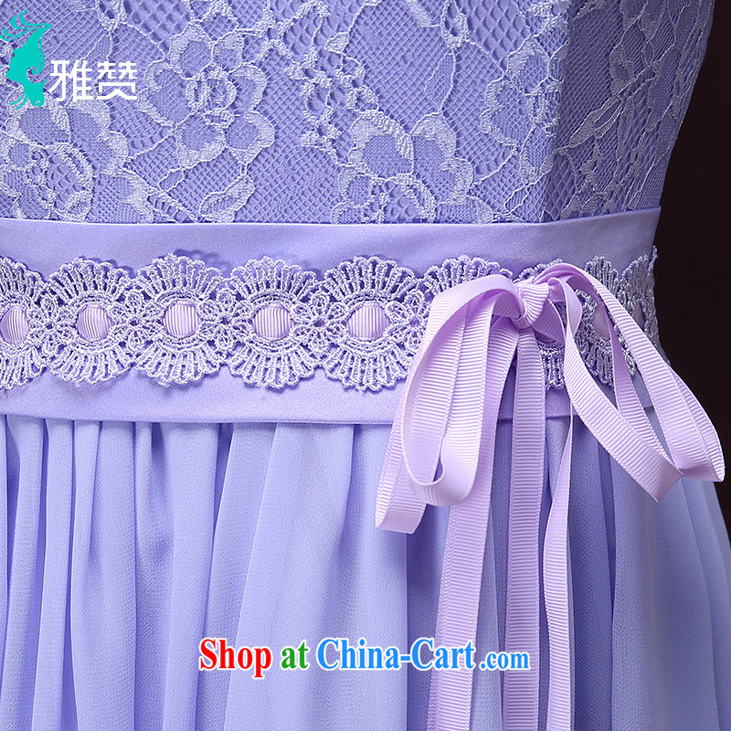 And Jacob his bridesmaid long serving a large number bridesmaid dresses in summer 2015 new purple single shoulder moderator female sister married skirt D shoulders V collar XXL, Zambia (YAZAN), online shopping