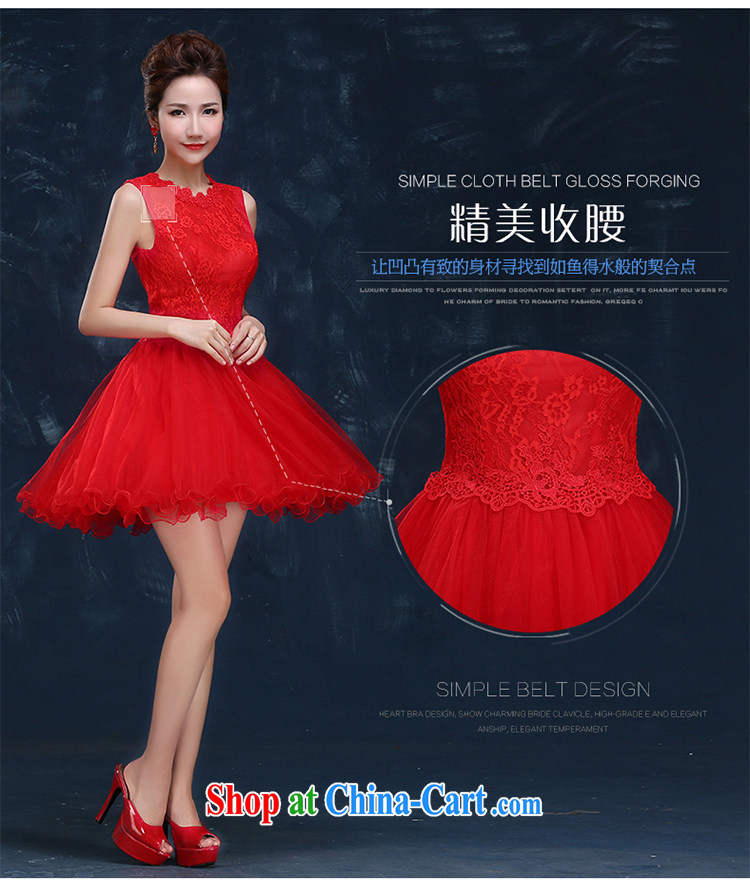 The Vanessa bridal toast serving short summer 2015 new wedding dress shoulders red banquet dress bridesmaid clothing female small red XXL pictures, price, brand platters! Elections are good character, the national distribution, so why buy now enjoy more preferential! Health