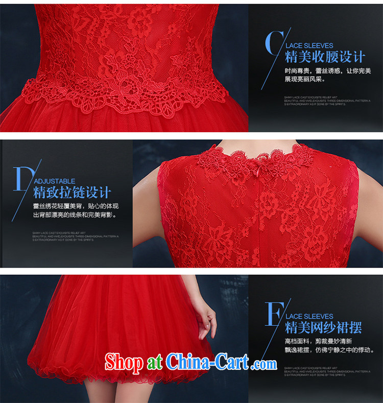The Vanessa bridal toast serving short summer 2015 new wedding dress shoulders red banquet dress bridesmaid clothing female small red XXL pictures, price, brand platters! Elections are good character, the national distribution, so why buy now enjoy more preferential! Health