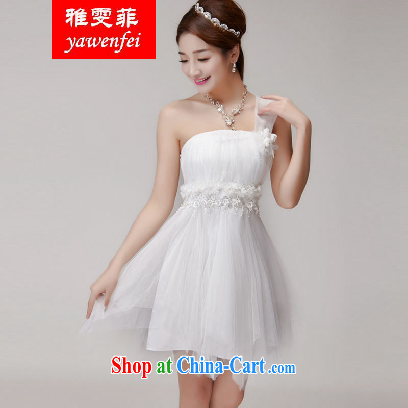 Ms Louisa , bridesmaid service 2015 new bridesmaid dresses in banquet dress sister skirt short, small dress summer apricot L, Ya-wen (yawenfei), online shopping
