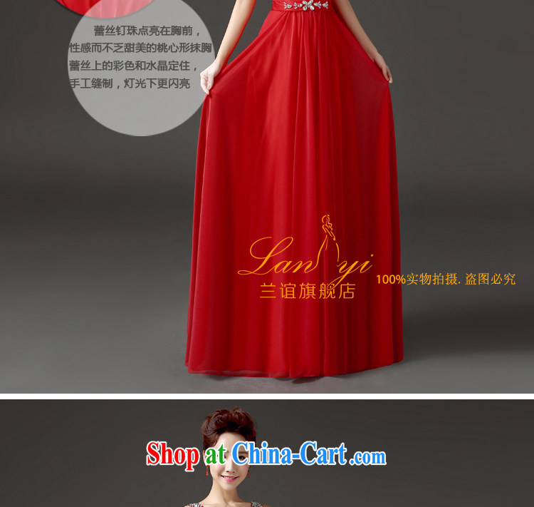 Friends, summer 2015 new bride wedding dress toast serving Korean video thin shoulders fall red evening dress Banquet hosted performances serving red XXL code waist 2.3 feet pictures, price, brand platters! Elections are good character, the national distribution, so why buy now enjoy more preferential! Health