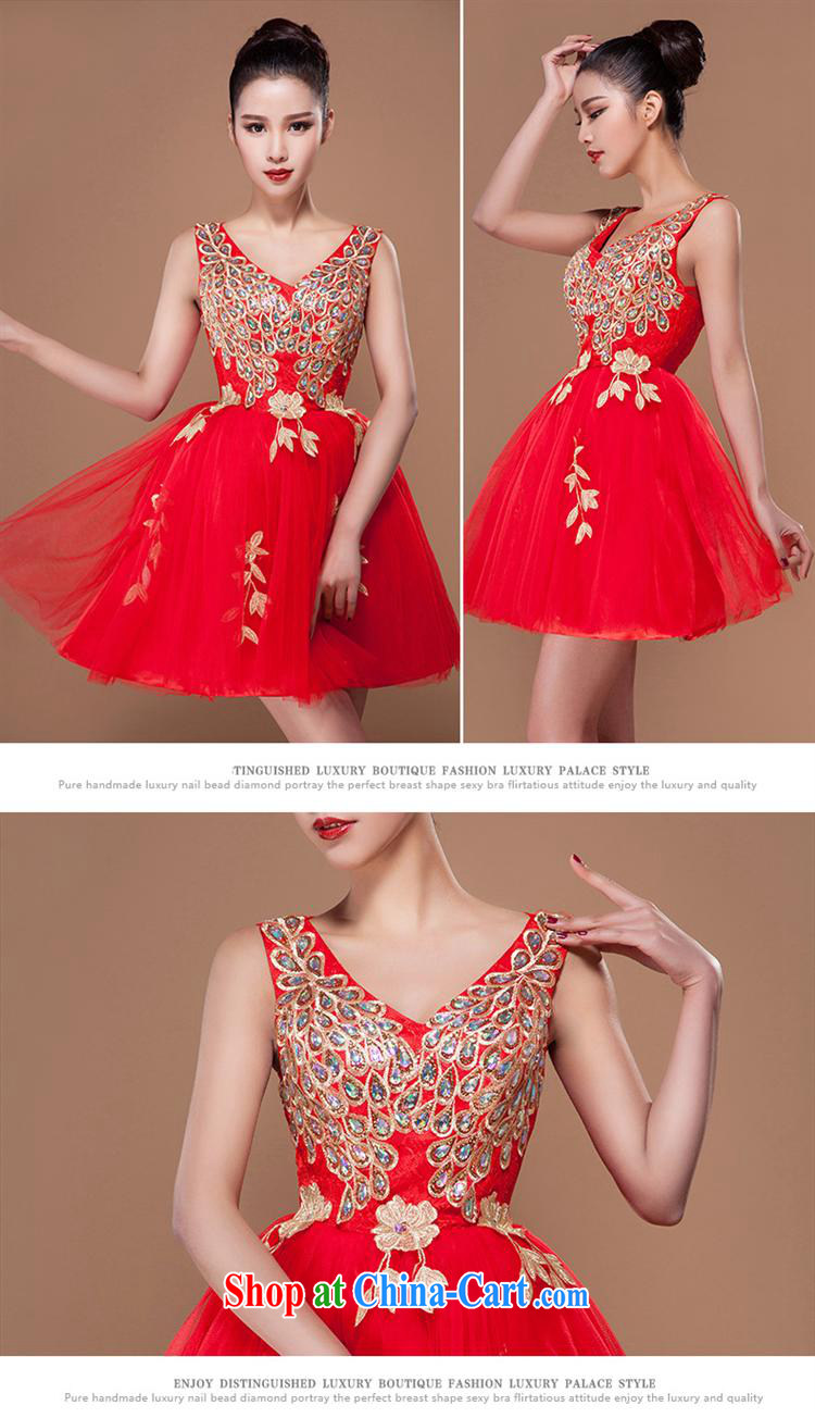 The-hwan, summer 2015 new bride small dress short dress skirt show marriage toast service bridesmaid dress red XL pictures, price, brand platters! Elections are good character, the national distribution, so why buy now enjoy more preferential! Health