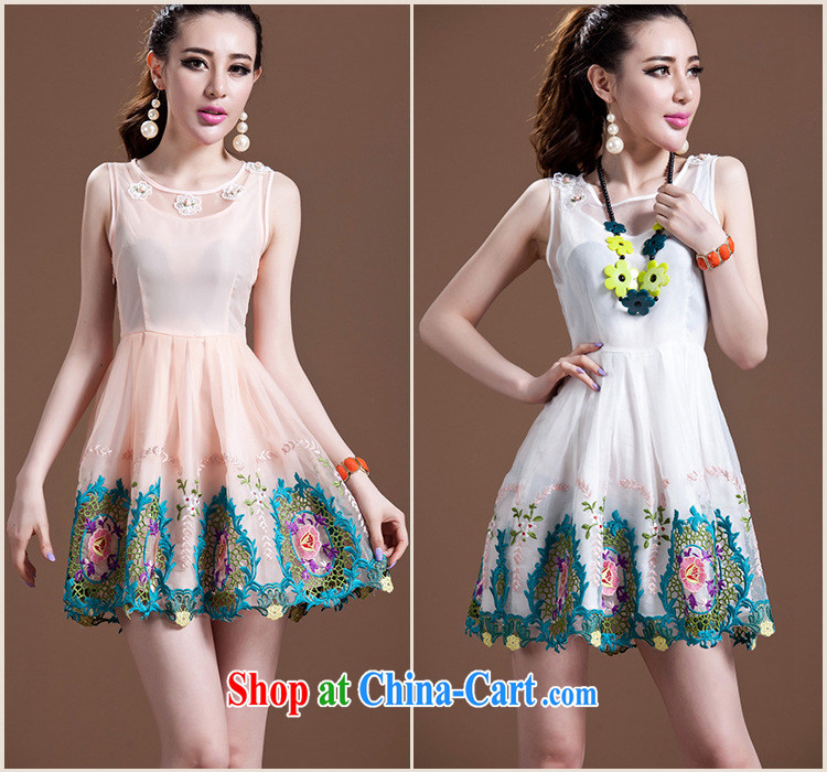 Hung Tai spring Delta new female American Princess shaggy skirts embroidered embroidery European root dress generation 2.636029 billion pink M pictures, price, brand platters! Elections are good character, the national distribution, so why buy now enjoy more preferential! Health