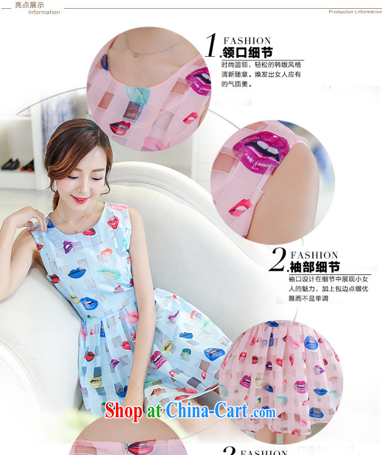 Petals rain family seek summer beauty lips shaggy sleeveless vest dress the 40880140 blue M pictures, price, brand platters! Elections are good character, the national distribution, so why buy now enjoy more preferential! Health