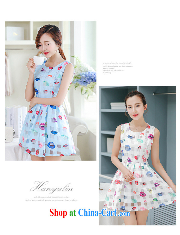 Petals rain family seek summer beauty lips shaggy sleeveless vest dress the 40880140 blue M pictures, price, brand platters! Elections are good character, the national distribution, so why buy now enjoy more preferential! Health