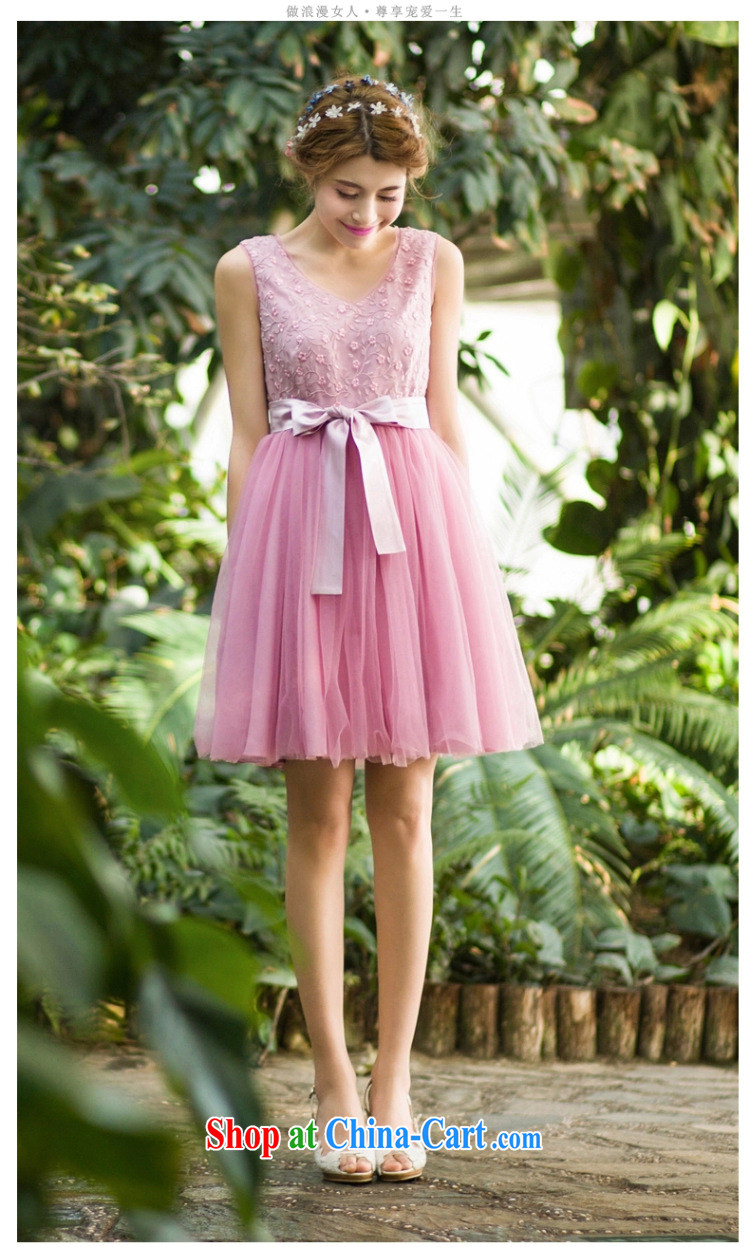 Petals rain family seek summer ladies dress in V collar sleeveless dresses large skirt generation 263652060 pink XL pictures, price, brand platters! Elections are good character, the national distribution, so why buy now enjoy more preferential! Health