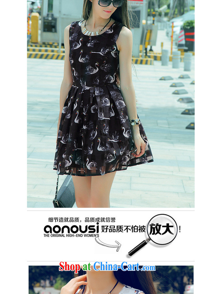 The economy should be Princess summer brand new digital stamp Swan 3D pattern sleeveless-waist dresses and 325 A 900,730 black S pictures, price, brand platters! Elections are good character, the national distribution, so why buy now enjoy more preferential! Health