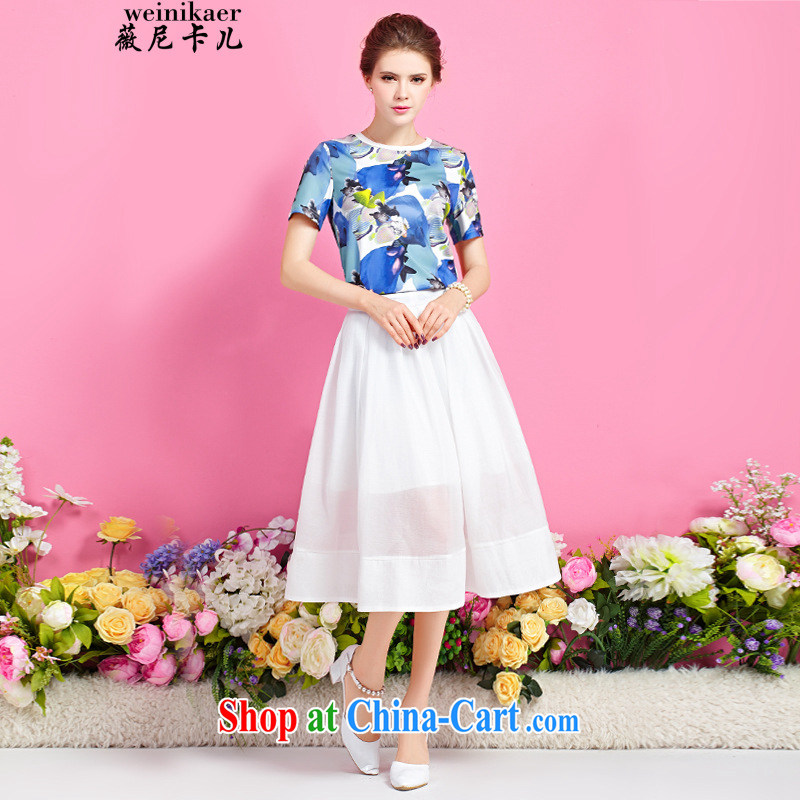 Ms Audrey EU, child-Q, with stamp duty round-collar T shirt, long, two-piece dresses generation 263653670 floral M