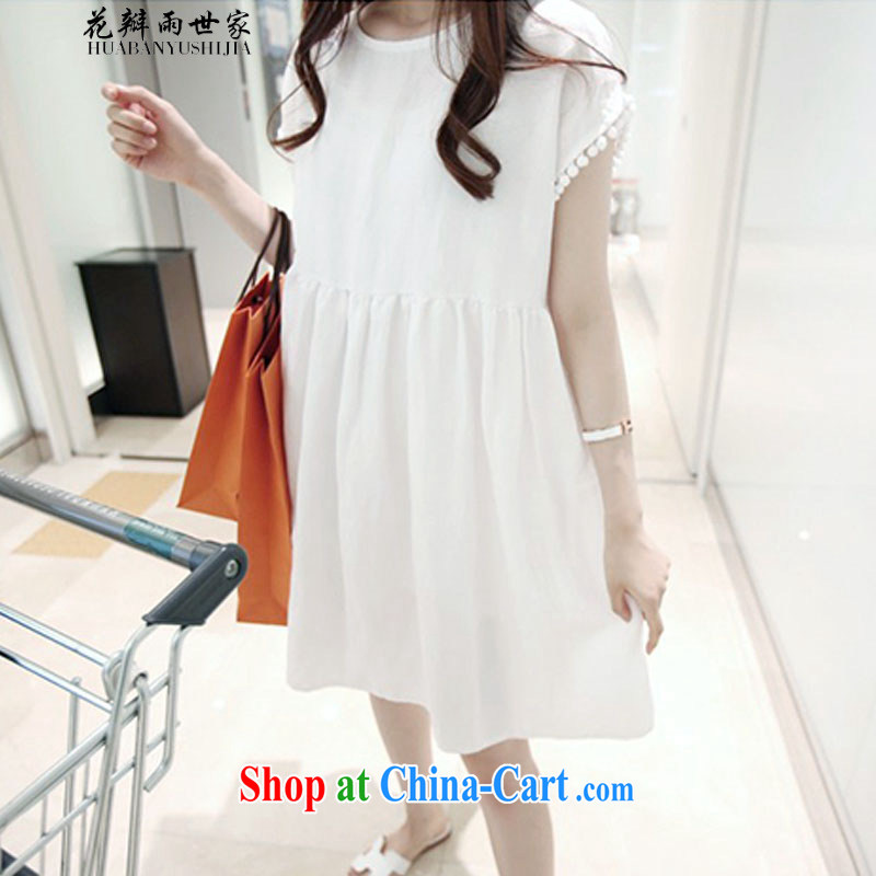 Petals rain saga should be summer leisure large, female loose video thin solid doll dresses and 335 102,029 A L white petals, rain, family, shopping on the Internet