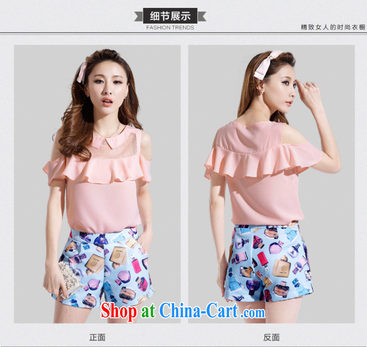 Hung Tai spring Delta two-piece larger blouses covered shoulders snow woven short-sleeved stamp stylish package for 327 B 980,339 pink XL pictures, price, brand platters! Elections are good character, the national distribution, so why buy now enjoy more preferential! Health