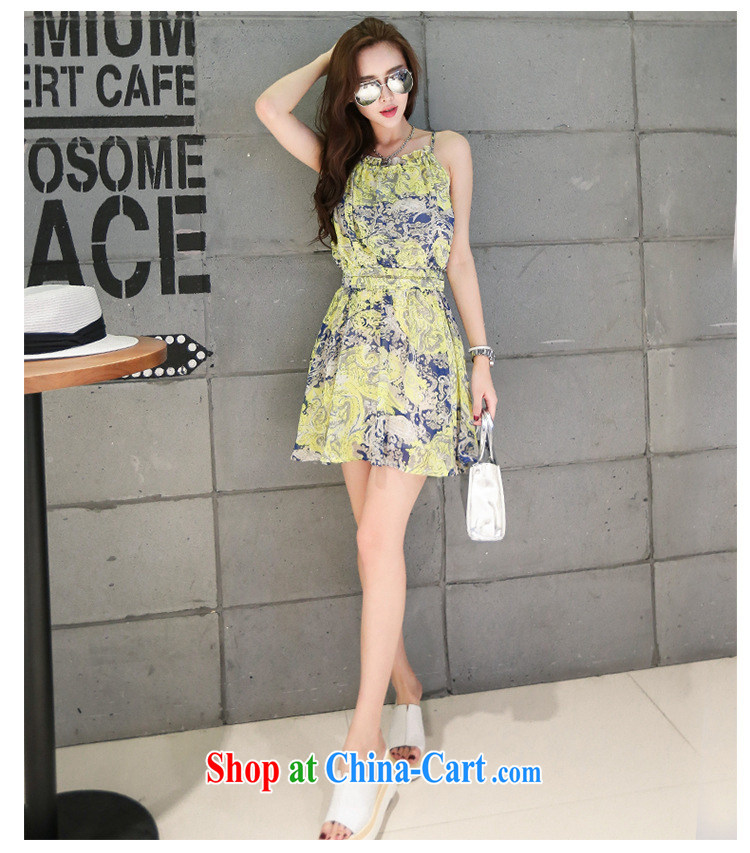 Type color, in accordance with the Korean version retro back exposed stamp duty vest skirt high waist beauty strap with floral dresses and suit 42551013 L pictures, price, brand platters! Elections are good character, the national distribution, so why buy now enjoy more preferential! Health