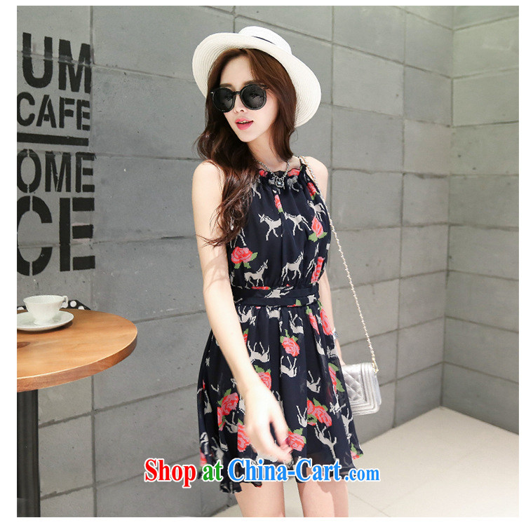 Type color, in accordance with the Korean version retro back exposed stamp duty vest skirt high waist beauty strap with floral dresses and suit 42551013 L pictures, price, brand platters! Elections are good character, the national distribution, so why buy now enjoy more preferential! Health