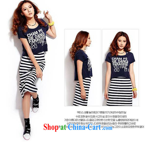 Korean Princess Anne short-sleeve dresses summer New Women Fashion Round collar striped dress two-piece the 425800642 pink M pictures, price, brand platters! Elections are good character, the national distribution, so why buy now enjoy more preferential! Health