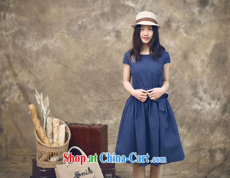 Korean Princess Anne summer cotton Ma dress short-sleeved tie skirt and 324651740 red XL pictures, price, brand platters! Elections are good character, the national distribution, so why buy now enjoy more preferential! Health