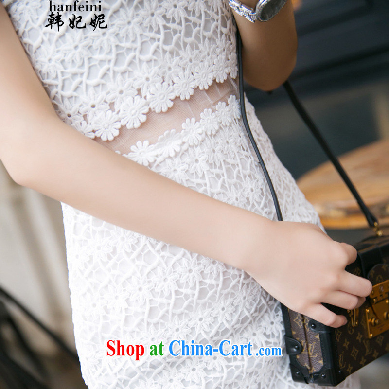 Korean Princess Anne summer new white water-soluble lace skirt beauty dresses and 335 100,155 A picture color M, Korean Princess Anne (hanfeini), online shopping