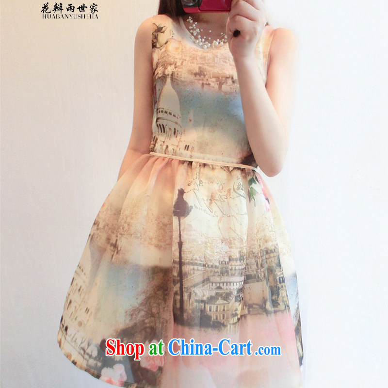 Petals rain family seek the root yarn stamp short skirt vest skirt stylish name-yuan dresses and suit 324824825 XL, petal rain saga, shopping on the Internet