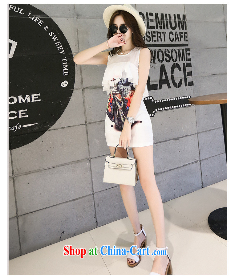 Petals rain saga should be Korean flouncing stamp dresses summer female 100 ground graphics thin vest skirt and white 425510730 L pictures, price, brand platters! Elections are good character, the national distribution, so why buy now enjoy more preferential! Health