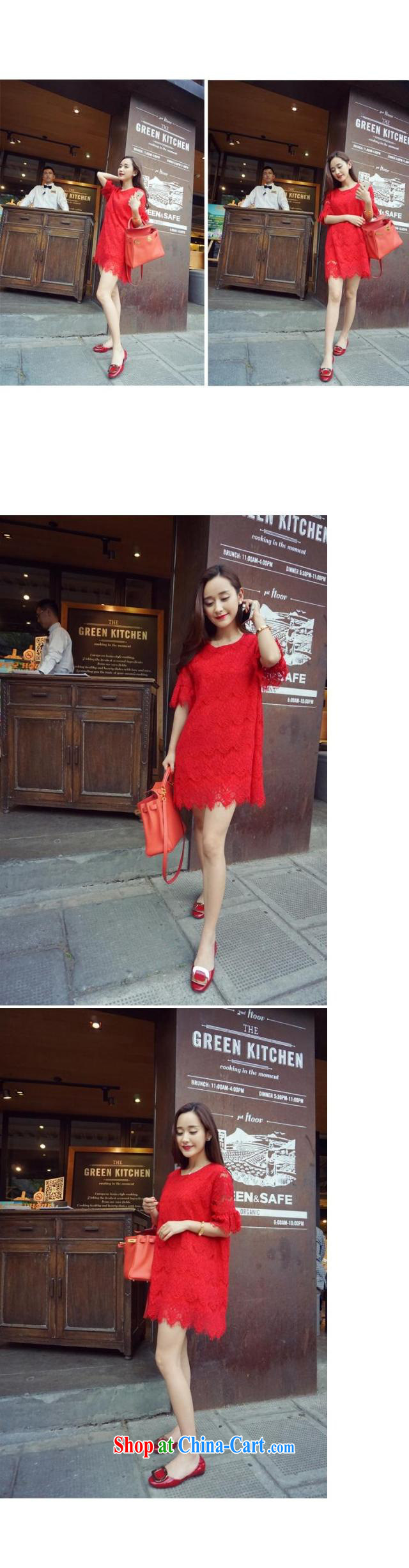 Korean Princess Anne summer new sweet eyelashes lace Korean loose short-sleeve dress up in the 335 A 102,338 red L pictures, price, brand platters! Elections are good character, the national distribution, so why buy now enjoy more preferential! Health