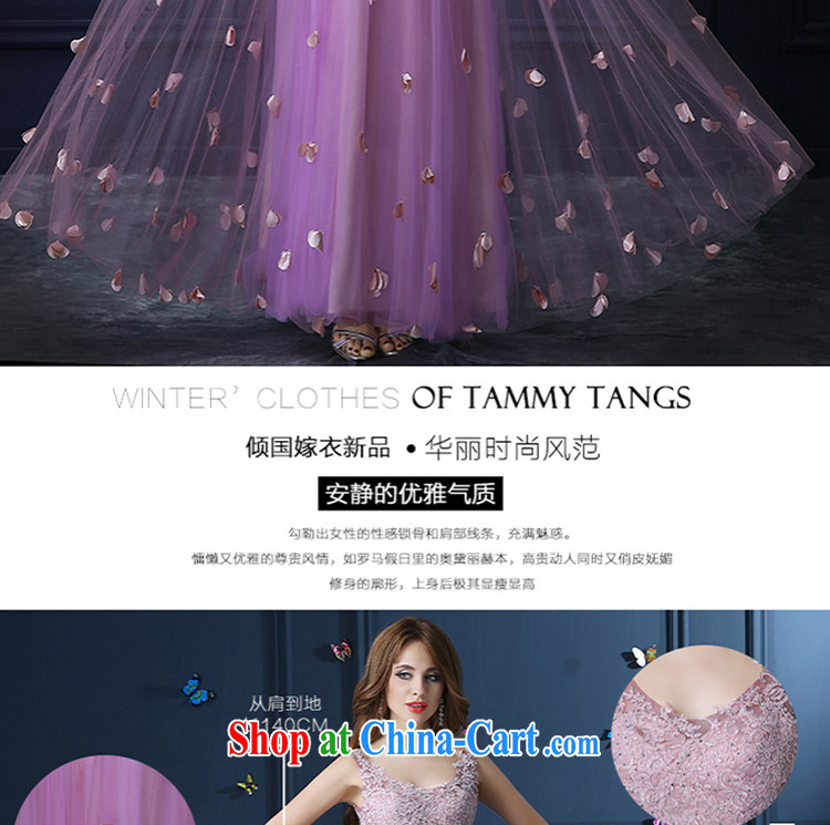 wedding dresses 2015 summer shoulders graphics slender dresses, bows show V collar gown light purple XXL pictures, price, brand platters! Elections are good character, the national distribution, so why buy now enjoy more preferential! Health