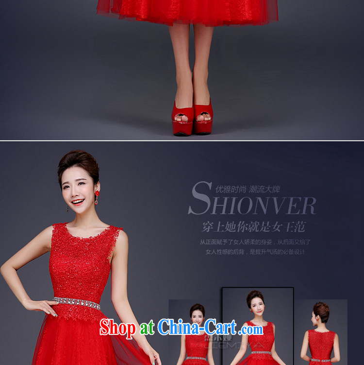 J. MIA 2015 new summer double-shoulder lace short dress red marriages served toast lace banquet evening dress girl light gray XXL pictures, price, brand platters! Elections are good character, the national distribution, so why buy now enjoy more preferential! Health