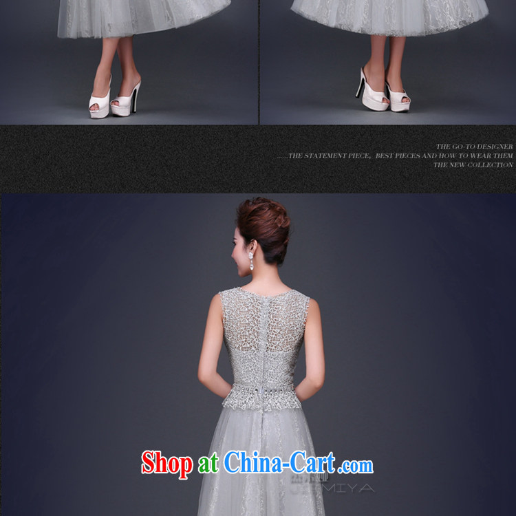 J. MIA 2015 new summer double-shoulder lace short dress red marriages served toast lace banquet evening dress girl light gray XXL pictures, price, brand platters! Elections are good character, the national distribution, so why buy now enjoy more preferential! Health