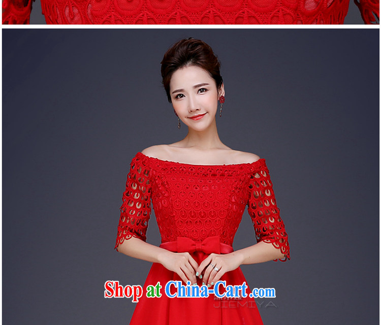 J. MIA 2015 new lace marriages served toast wedding dresses a bare shoulders chest red short dress summer red XXL pictures, price, brand platters! Elections are good character, the national distribution, so why buy now enjoy more preferential! Health