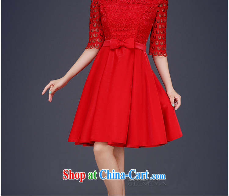 J. MIA 2015 new lace marriages served toast wedding dresses a bare shoulders chest red short dress summer red XXL pictures, price, brand platters! Elections are good character, the national distribution, so why buy now enjoy more preferential! Health