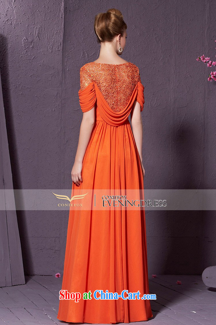 Creative Fox cultivating long banquet dress the annual concert dress uniform V collar graphics thin bridesmaid dress dress evening dress toast serving 30,909 orange XXL pictures, price, brand platters! Elections are good character, the national distribution, so why buy now enjoy more preferential! Health