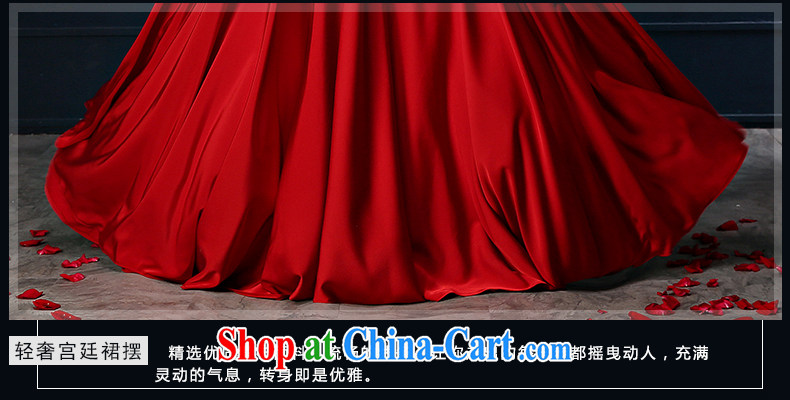 Bridal toast service 2015 spring and summer new bag shoulder red long, the code graphics thin wedding banquet dress dress dark red S pictures, price, brand platters! Elections are good character, the national distribution, so why buy now enjoy more preferential! Health