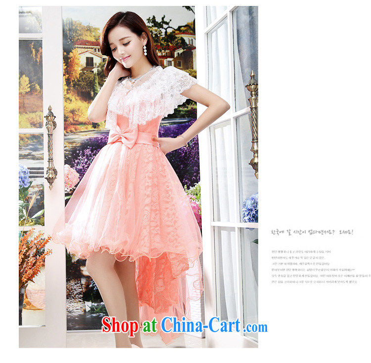 Europe could pull Oufulo 2015 new stylish bridal toast clothing bridesmaid sister's small dress long lace bare chest dress beauty dresses apricot XL pictures, price, brand platters! Elections are good character, the national distribution, so why buy now enjoy more preferential! Health