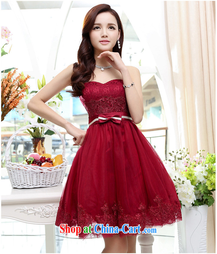 The diffuse population GEMANSI 2015 summer new wedding dress short bridal toast clothing spring and summer wiped chest elegant banquet bridesmaid's dress red XL pictures, price, brand platters! Elections are good character, the national distribution, so why buy now enjoy more preferential! Health