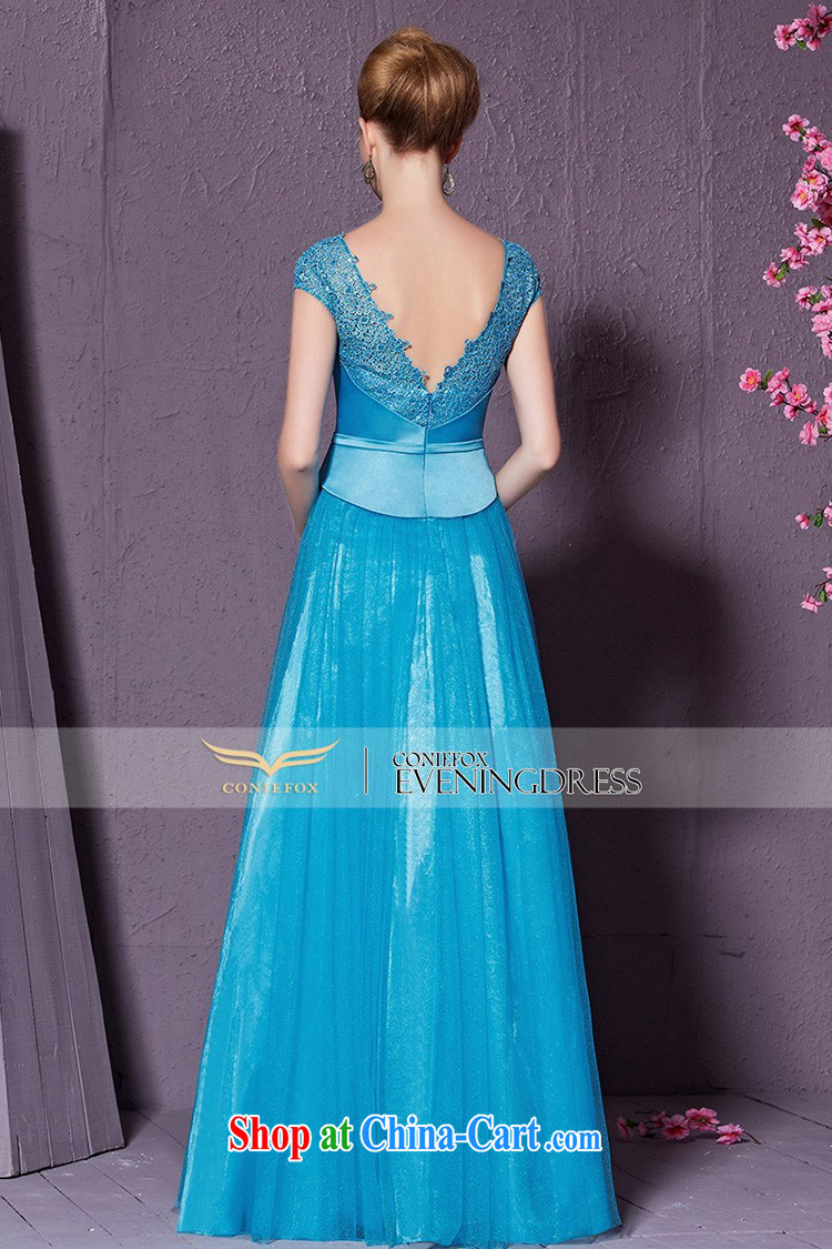 Creative Fox 2015 new blue V for banquet dress bow tie back exposed dress evening dress uniform toast hosted annual dress 30,911 blue XXL pictures, price, brand platters! Elections are good character, the national distribution, so why buy now enjoy more preferential! Health