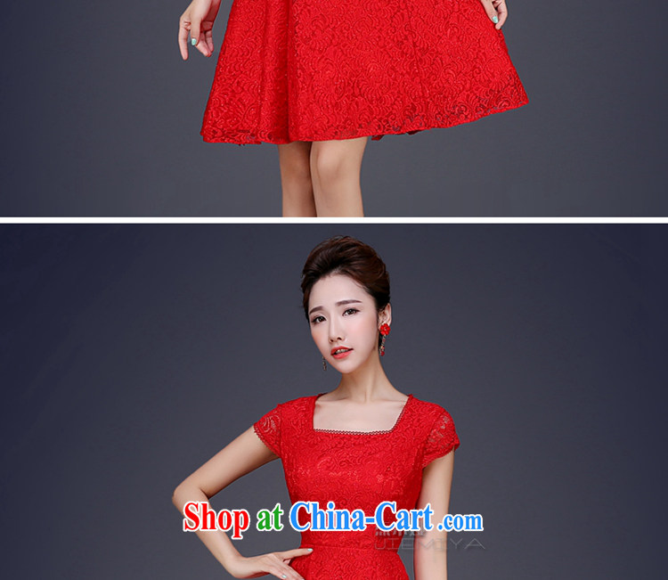 J. MIA 2015 new summer red toast serving short bridal wedding dress champagne color bridesmaid serving small dress the betrothal red XXL pictures, price, brand platters! Elections are good character, the national distribution, so why buy now enjoy more preferential! Health