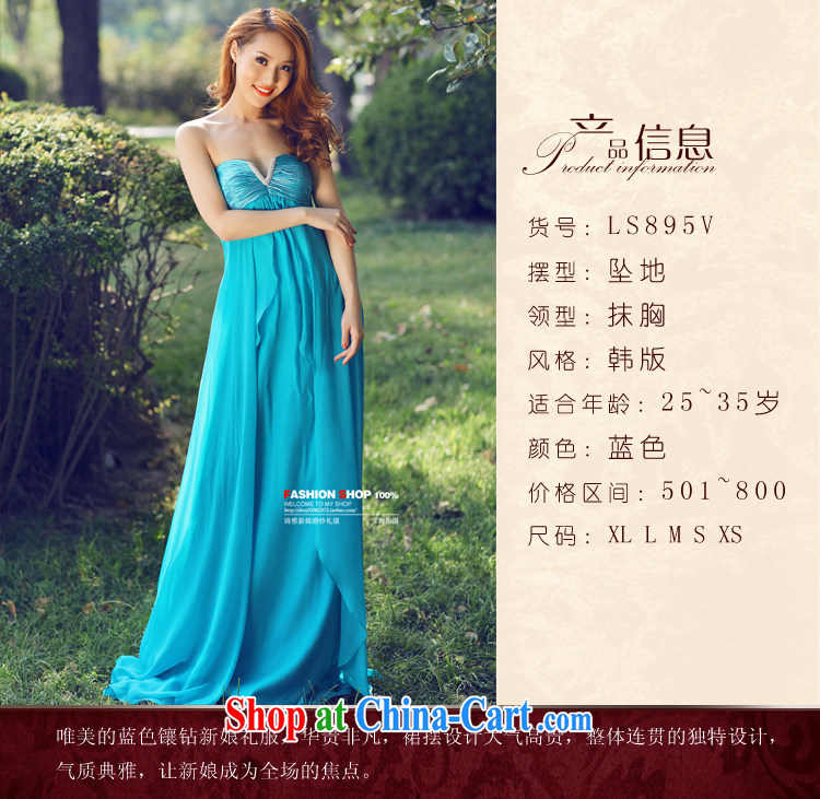 wedding dresses Jimmy married arts 2015 new erase chest Korean dress with 895 LS V bridal dresses green L pictures, price, brand platters! Elections are good character, the national distribution, so why buy now enjoy more preferential! Health