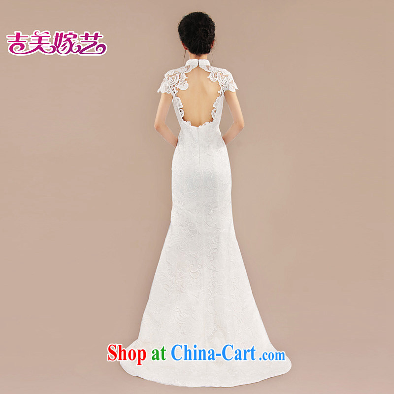 LACE wedding dresses, marry us performing arts 2015 New back exposed Korean version with tail LT 6052 bridal dress Openwork XL, Jimmy married arts, shopping on the Internet