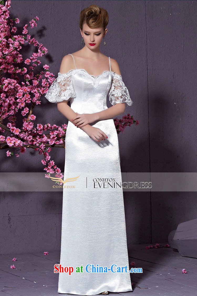 Creative Fox white strap with bare chest wedding dresses bridal wedding dress beauty long fall dress evening dress uniform toast the dress skirt 30,928 white XXL pictures, price, brand platters! Elections are good character, the national distribution, so why buy now enjoy more preferential! Health