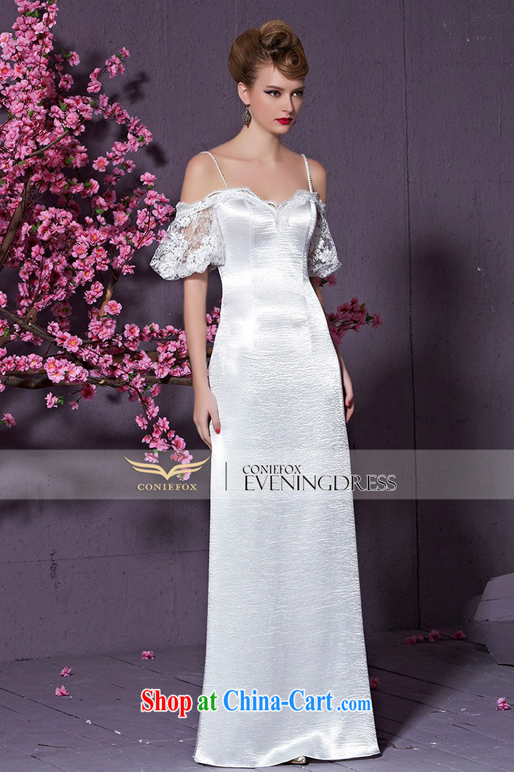 Creative Fox white strap with bare chest wedding dresses bridal wedding dress beauty long fall dress evening dress uniform toast the dress skirt 30,928 white XXL pictures, price, brand platters! Elections are good character, the national distribution, so why buy now enjoy more preferential! Health